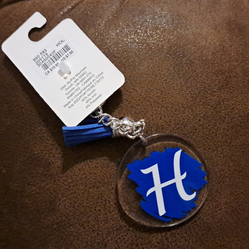 Keychain with Intial H  (NWT)
